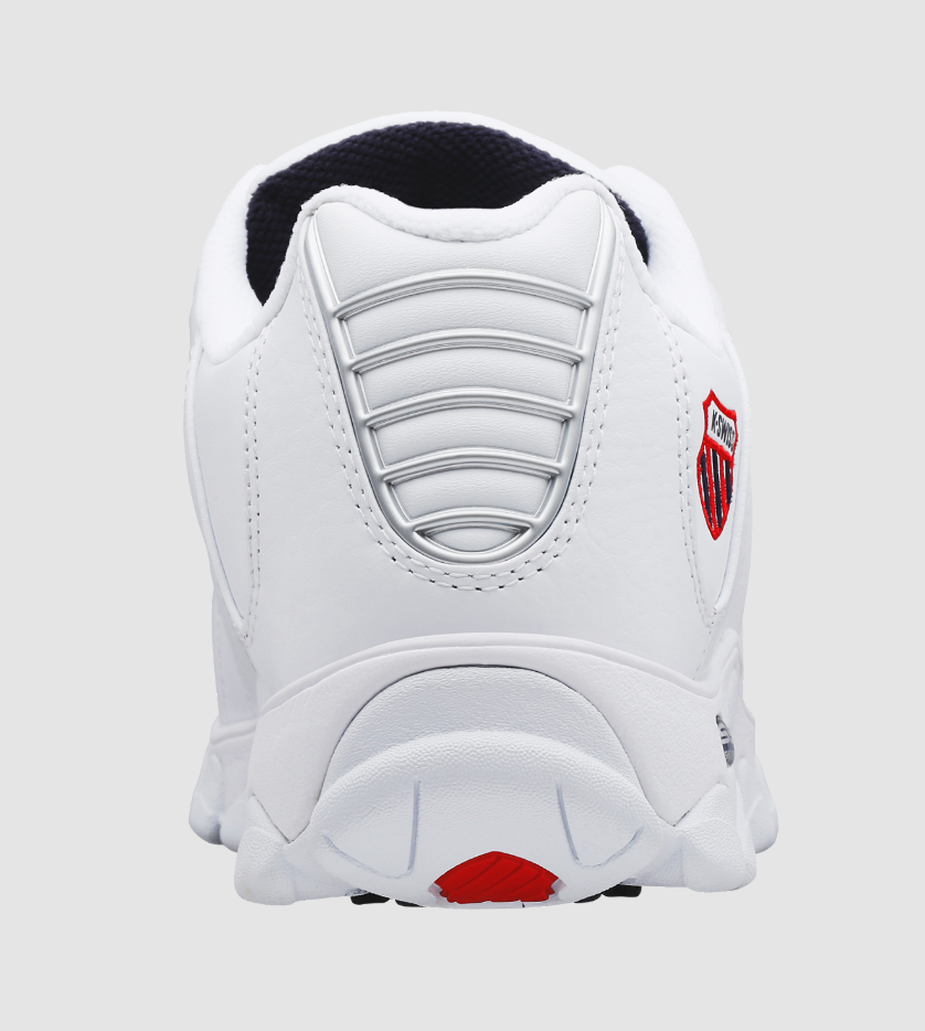 K-Swiss St329 Cmf - 03426-130-Xw (Wide) - White / Navy / Red (Men's) — product view 6