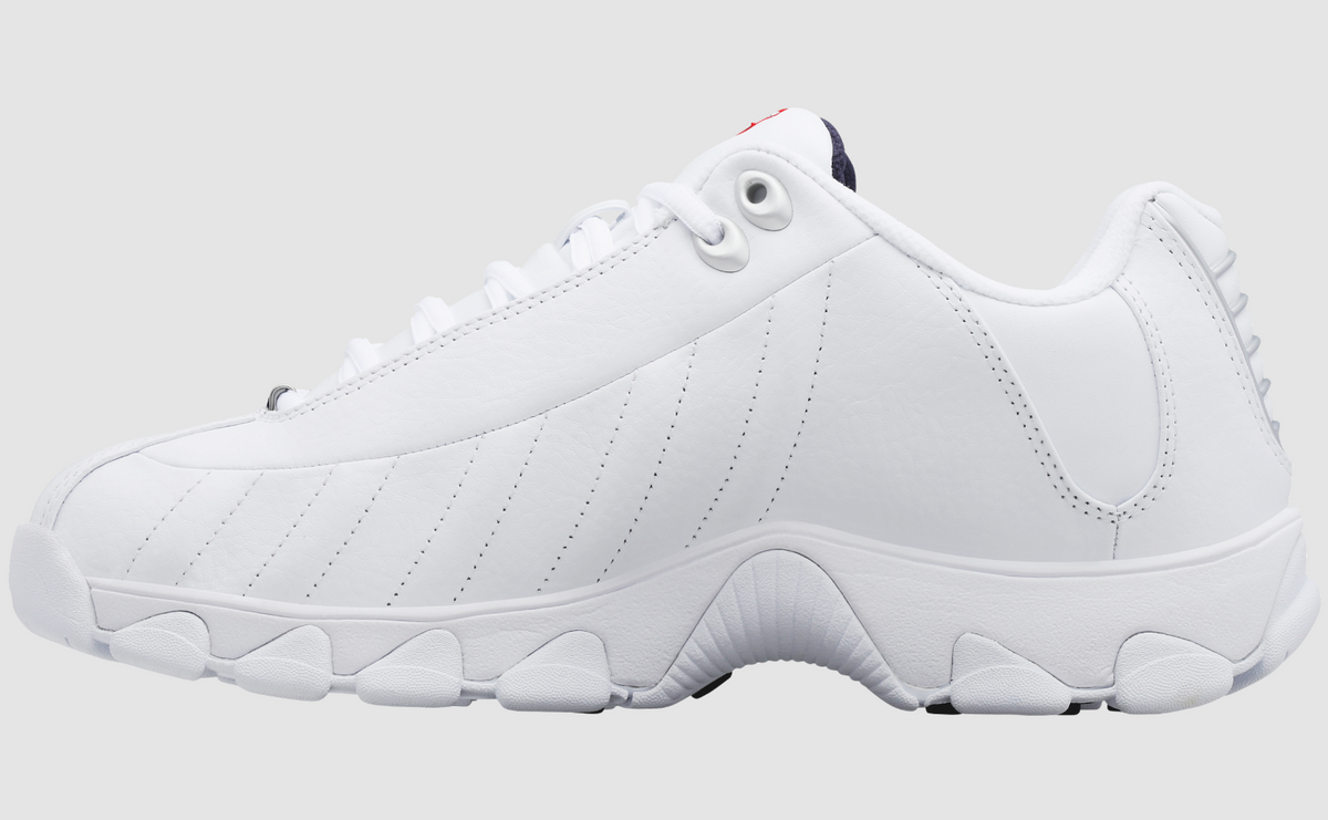 K-Swiss St329 Cmf - 03426-130-Xw (Wide) - White / Navy / Red (Men's) — product view 4