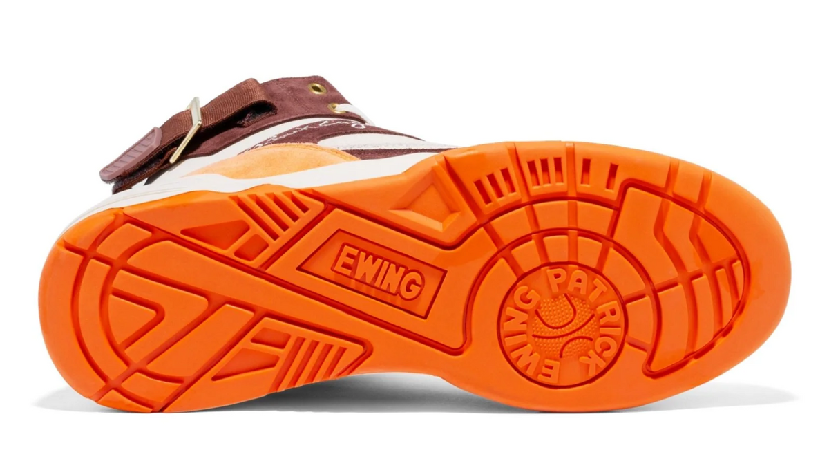 Patrick Ewing 33 Hi - 1Ew33S26-922 - Cream / Brown / Orange — product view 9