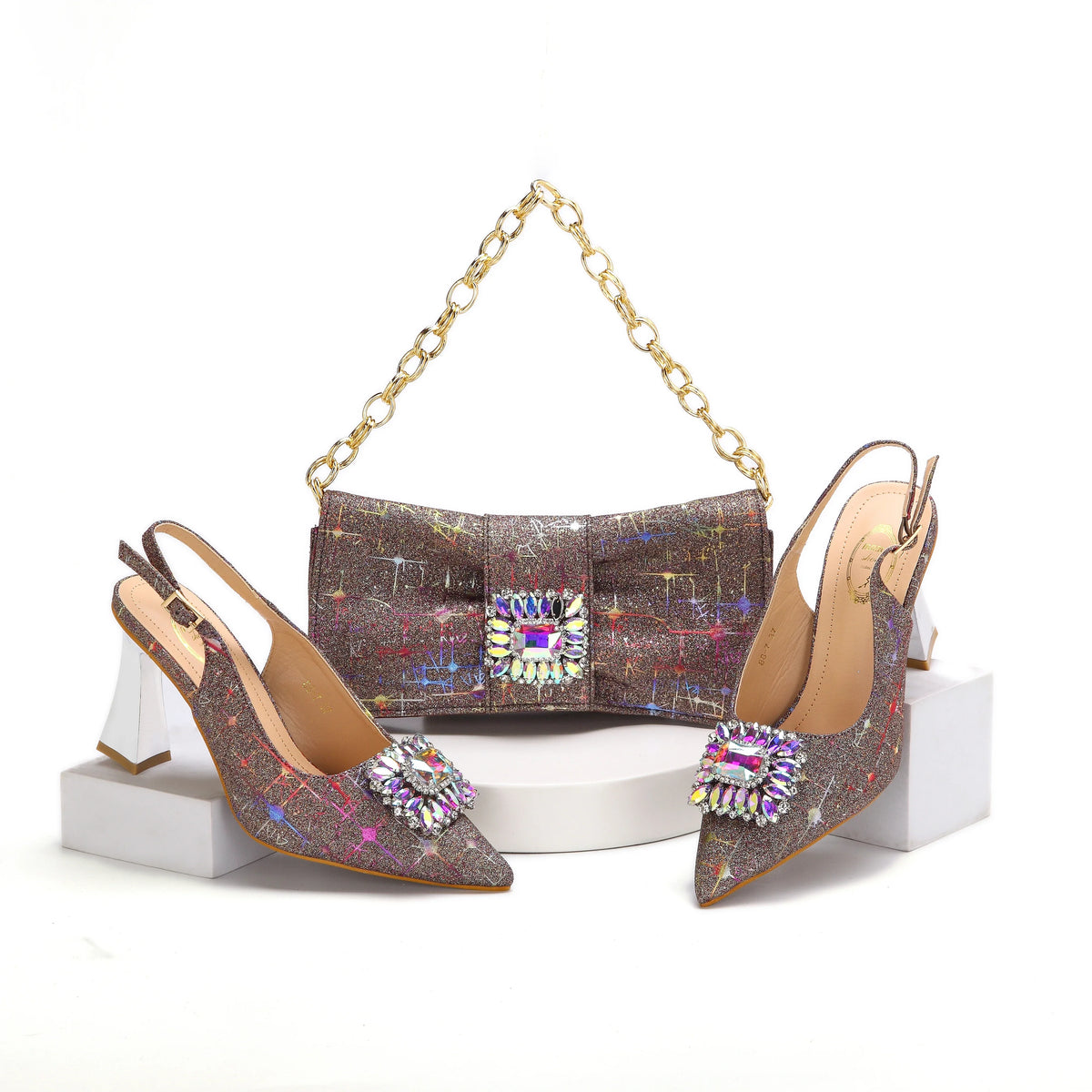 Lastest Italian Ladies Shoes with Matching Bag Set EDHMA1-14 – product view 2