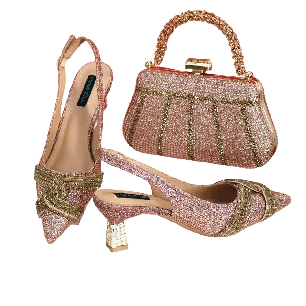 Ladies Italian Design Shoes And Bag Set EDS23 β product view 6