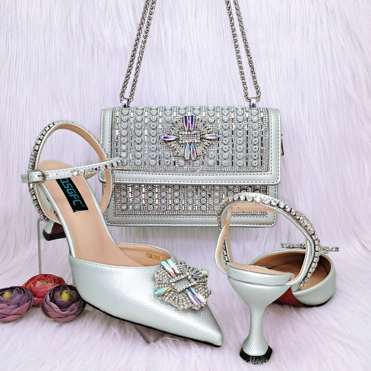 Italian Shoes And Bag Sets For Evening Party HGG1-20