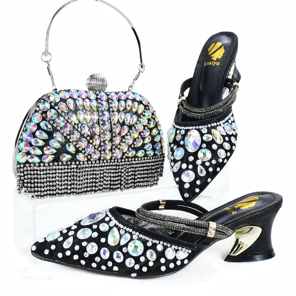 High Quality Ladies Shoes And Bags Set HJK1-10 – product view 5