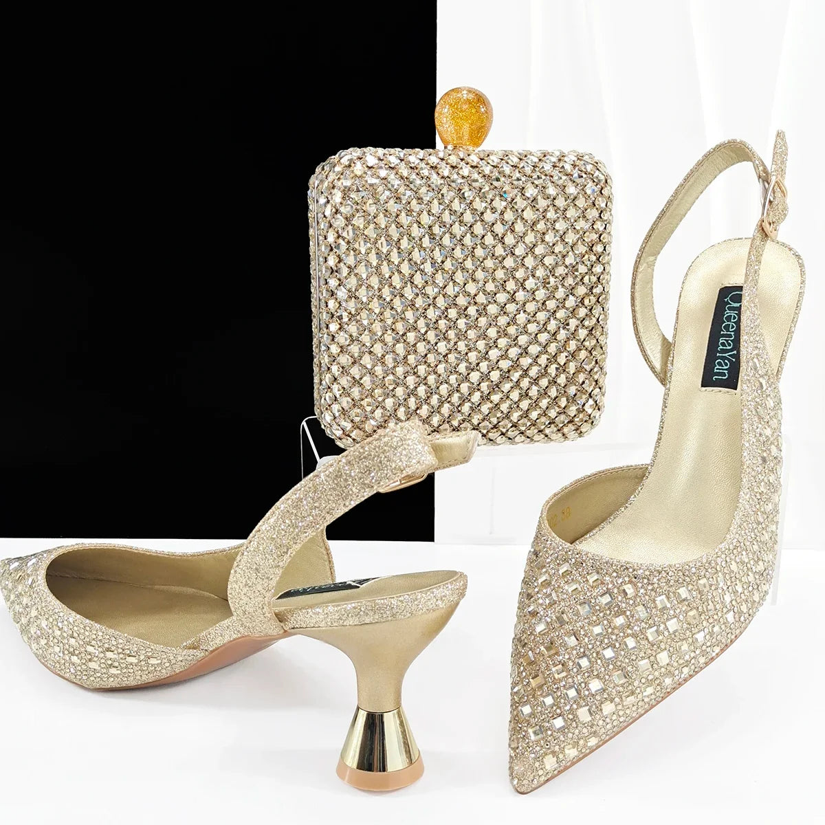 Lastest Italian Design Ladies Shoes with Matching Bag Set HZS1-1 – product view 1