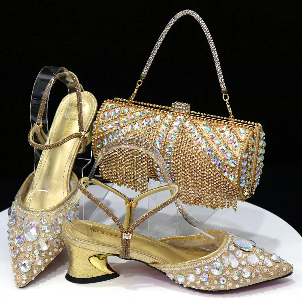 High Quality Ladies Shoes And Bags Set HAQ1-5 β product view 2
