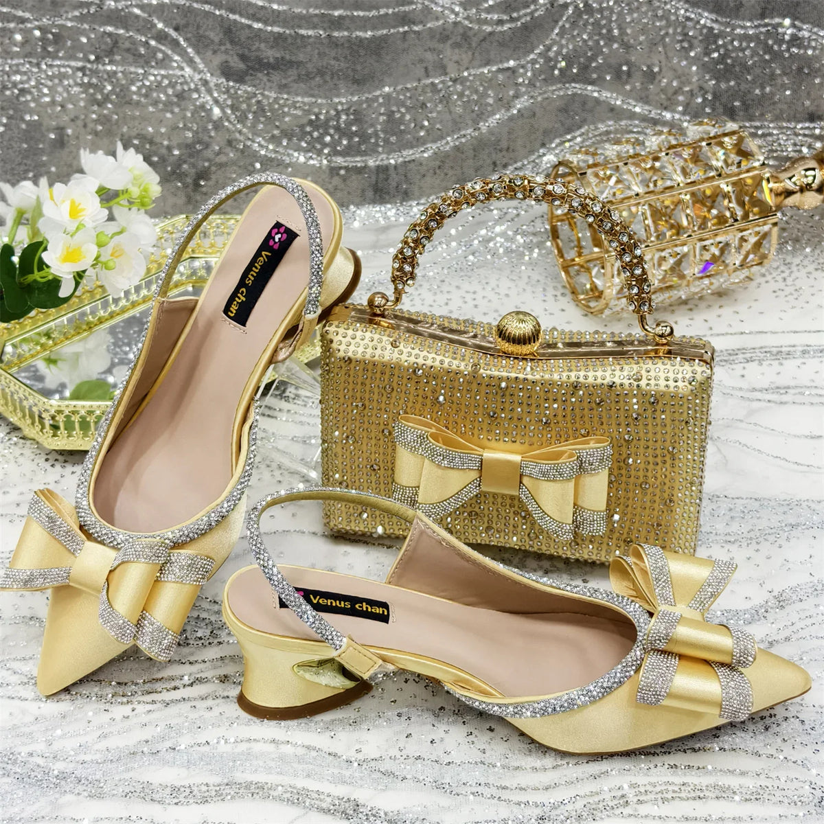 Lastest Italian Ladies Shoes with Matching Bag Set ED113