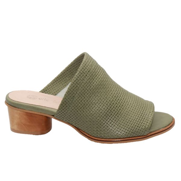 Eric Michael Sevilla Embossed Leather Slide
