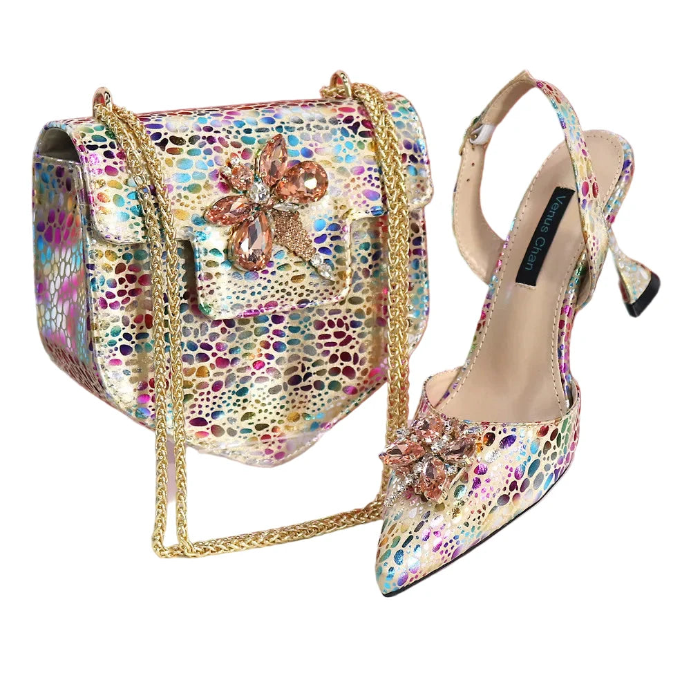 New Ladies Heels And Matching Bag Set EDNBG54 – product view 4