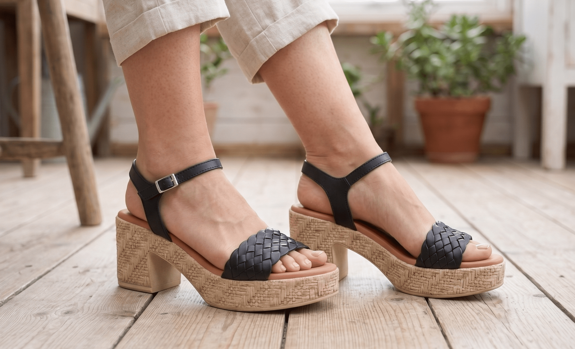 Eric Michael Shania Classic Multi Strap Sandal
