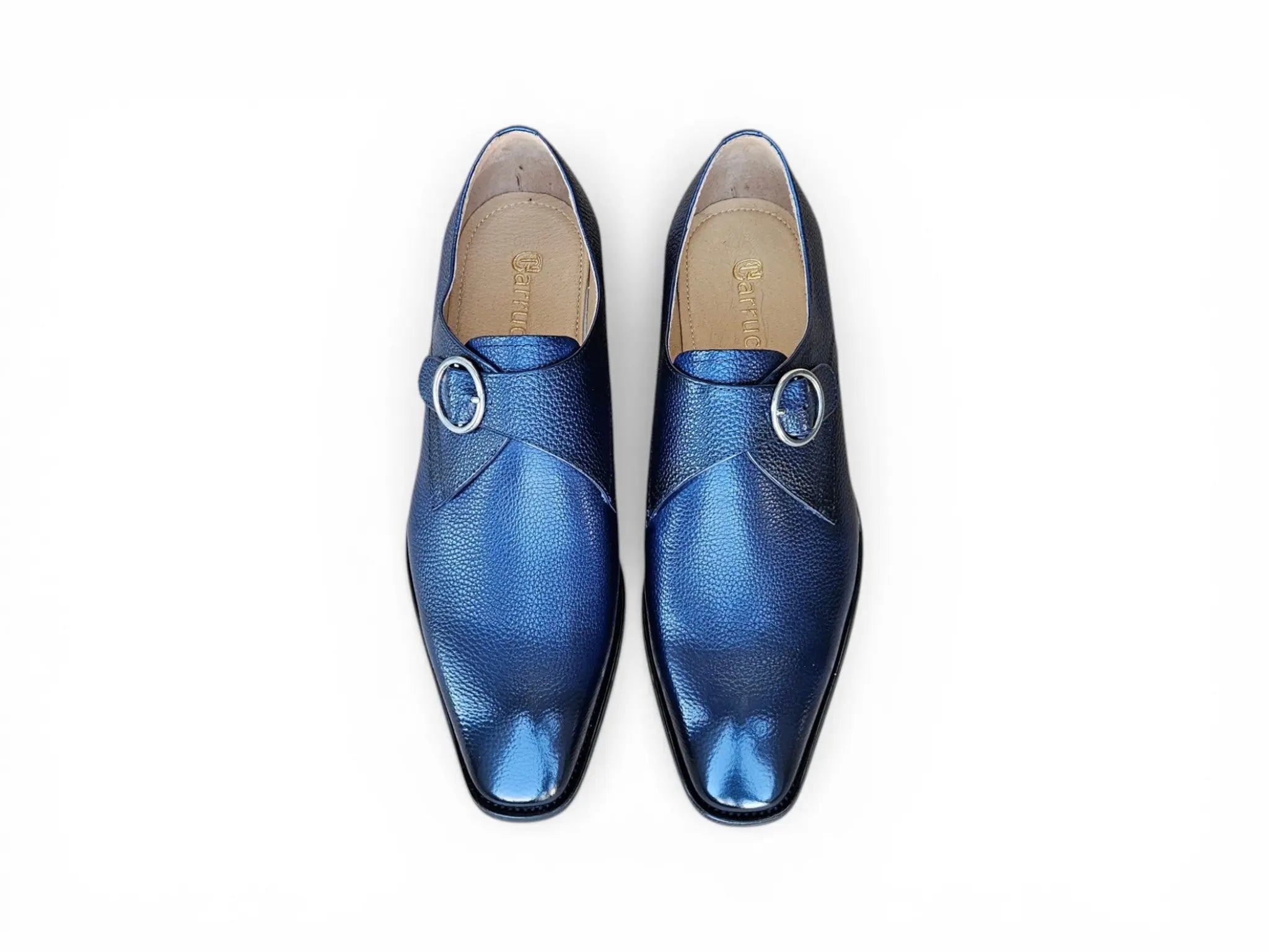Carrucci Shoes Brandless Monk Strap Leather Shoes KS509 20 view 27