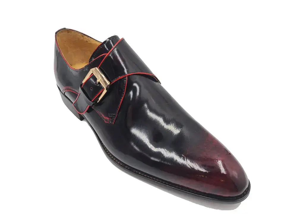 Carrucci Shoes Single Monk Slip On Soft Calf Patent Leather KS479 15P view 9
