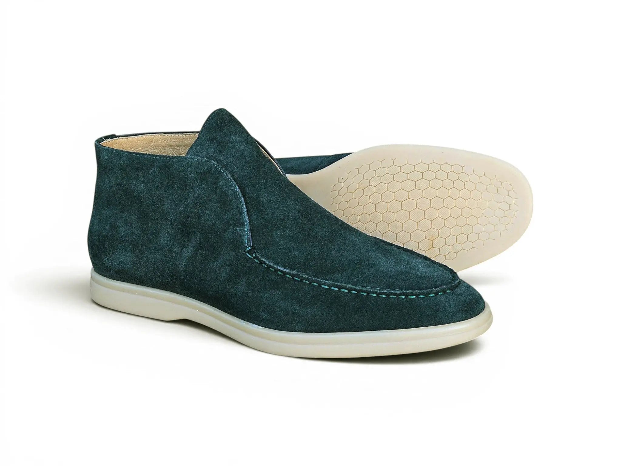 Carrucci Shoes Men's Soft Suede Comfort Loafer Suede KS715 03S