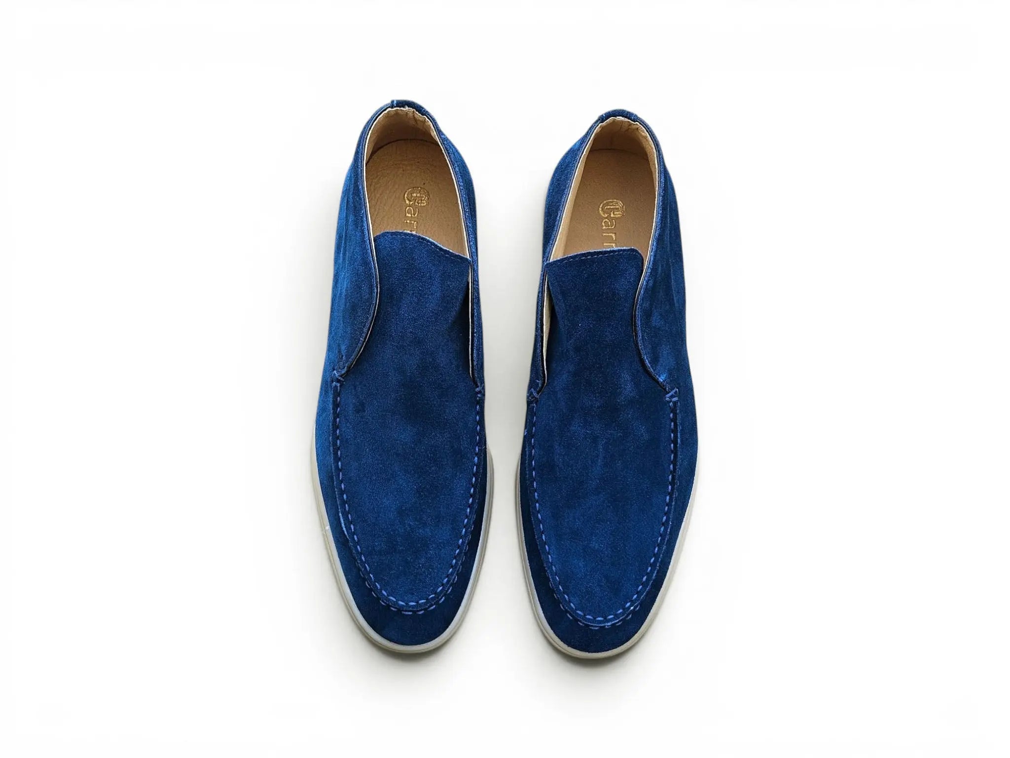 Carrucci Shoes Men's Soft Suede Comfort Loafer Suede KS715 03S