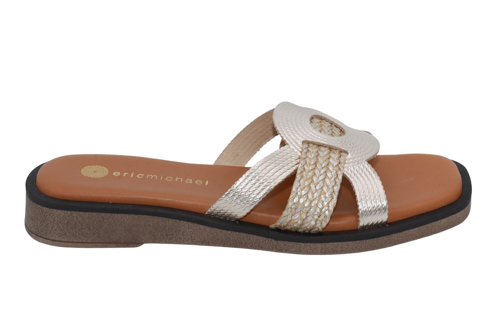 Eric Michael Solar Women’s Metallic Comfort Sandal
