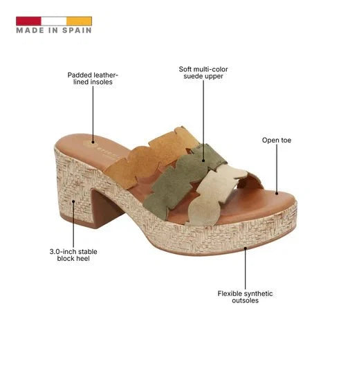 Eric Michael Minka Women’s Suede Platform Sandal