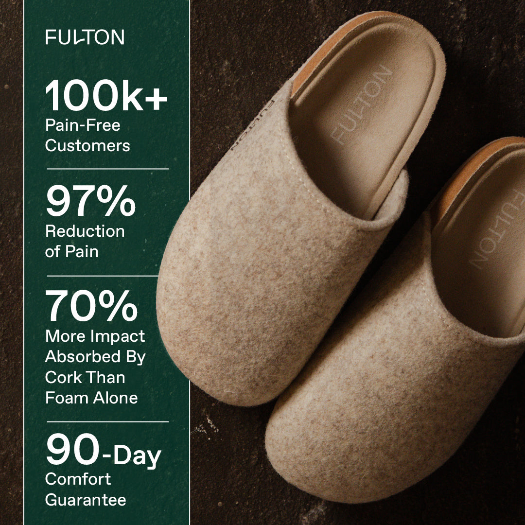 Fulton House Shoe Men's and Women's Cork Footbed Comfort Slippers