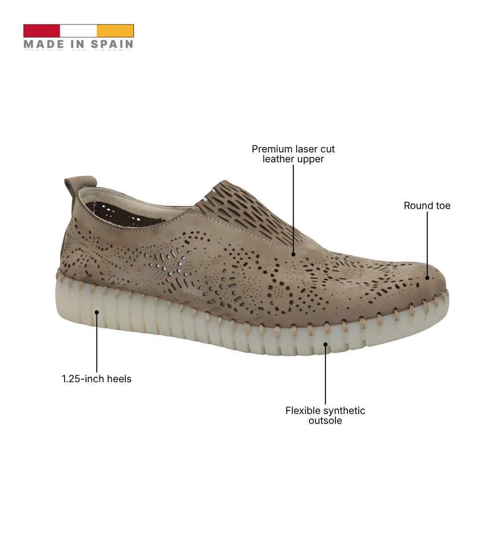 Eric Michael Stella Perforated Leather Slip On