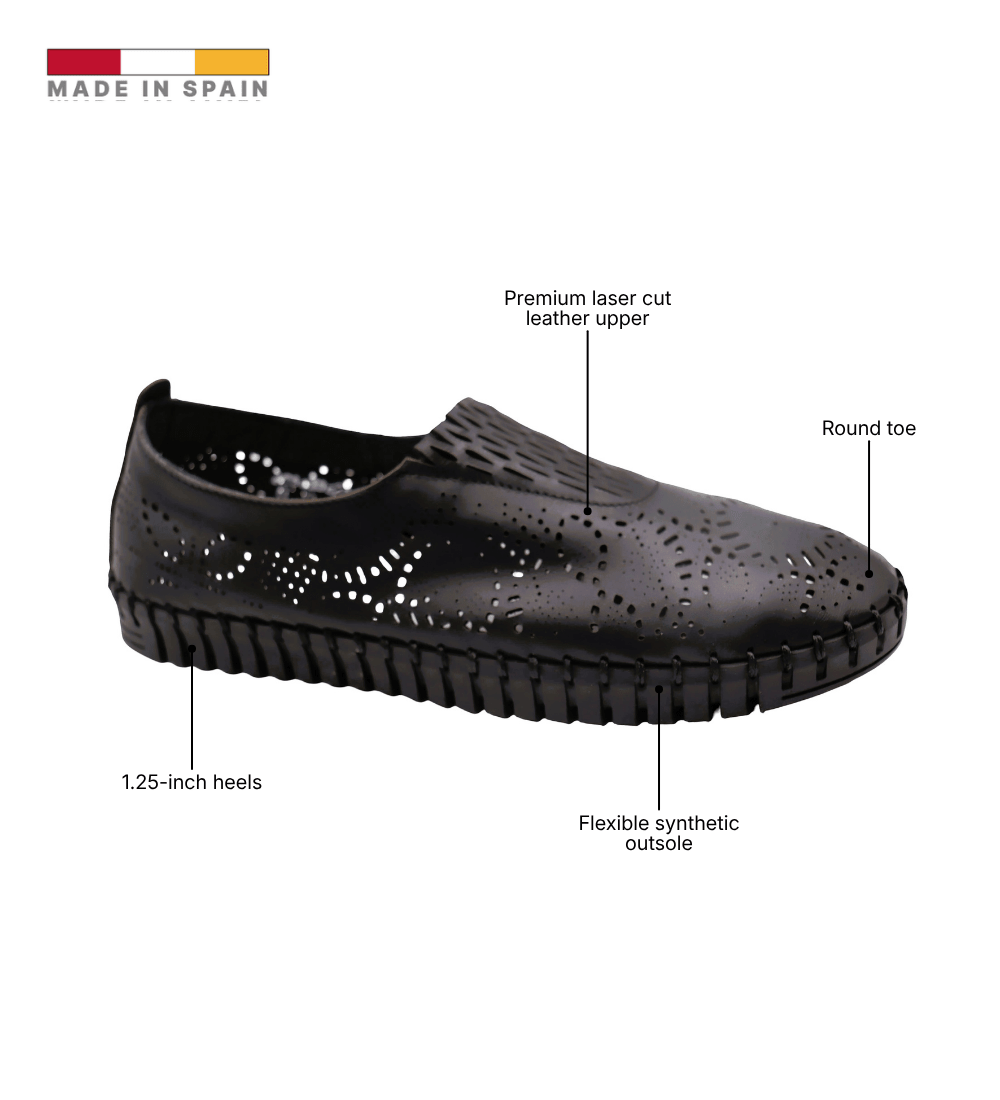 Eric Michael Stella Perforated Leather Slip On