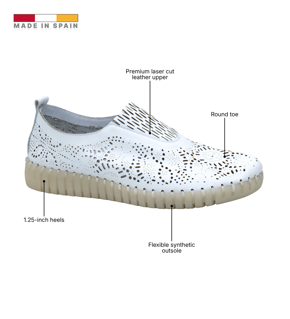 Eric Michael Stella Perforated Leather Slip On