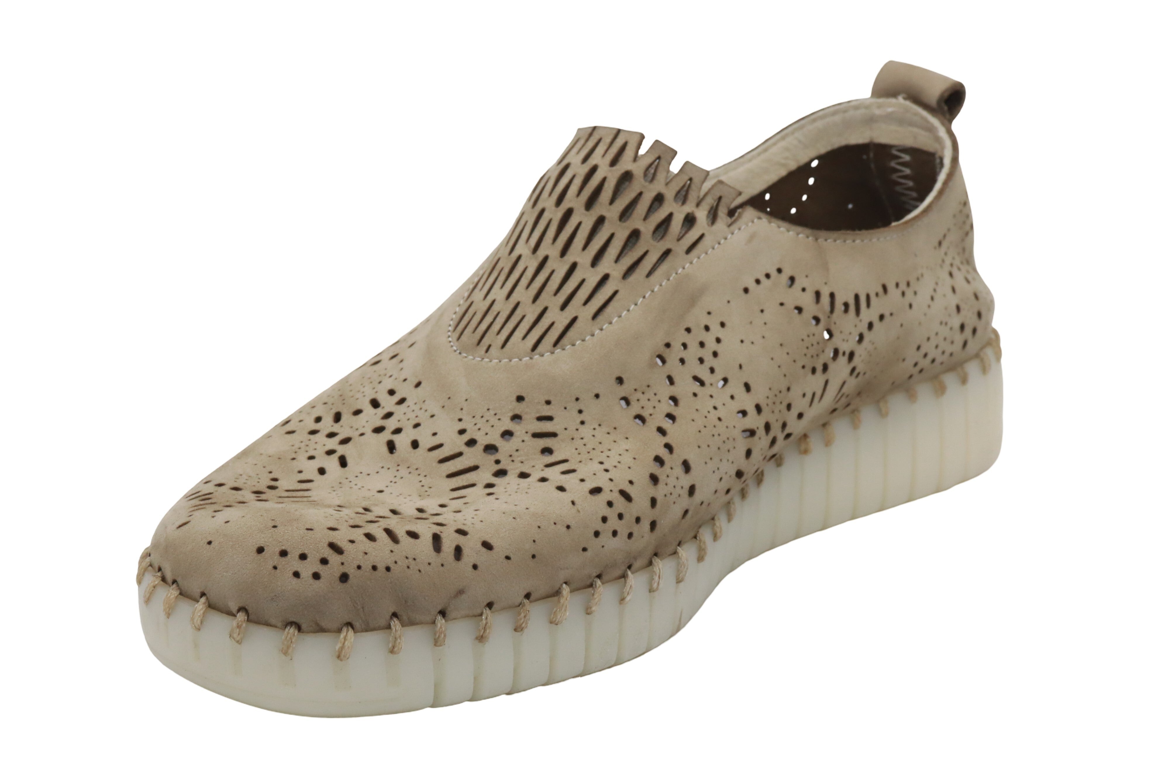 Eric Michael Stella Perforated Leather Slip On