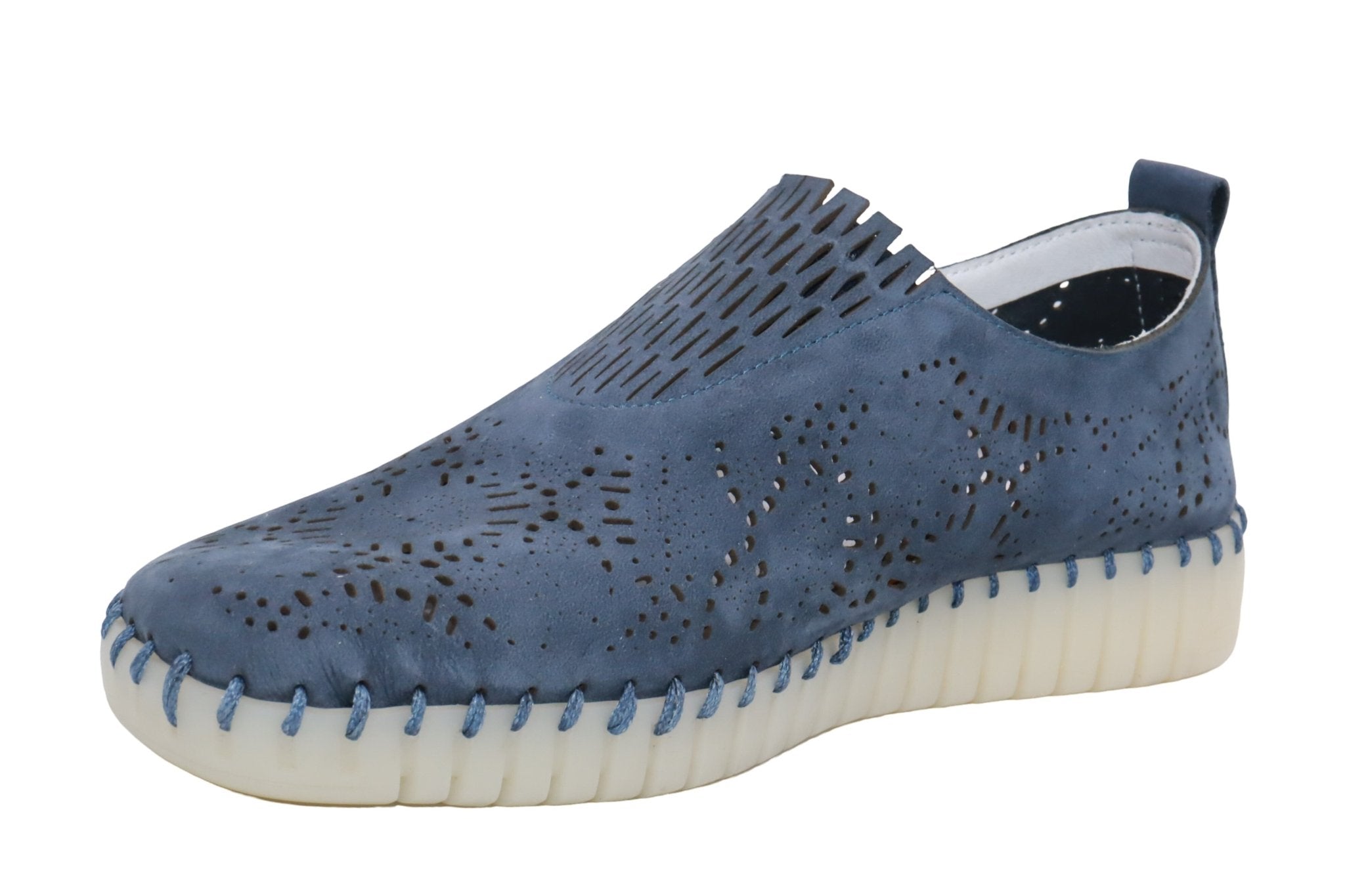 Eric Michael Stella Perforated Leather Slip On