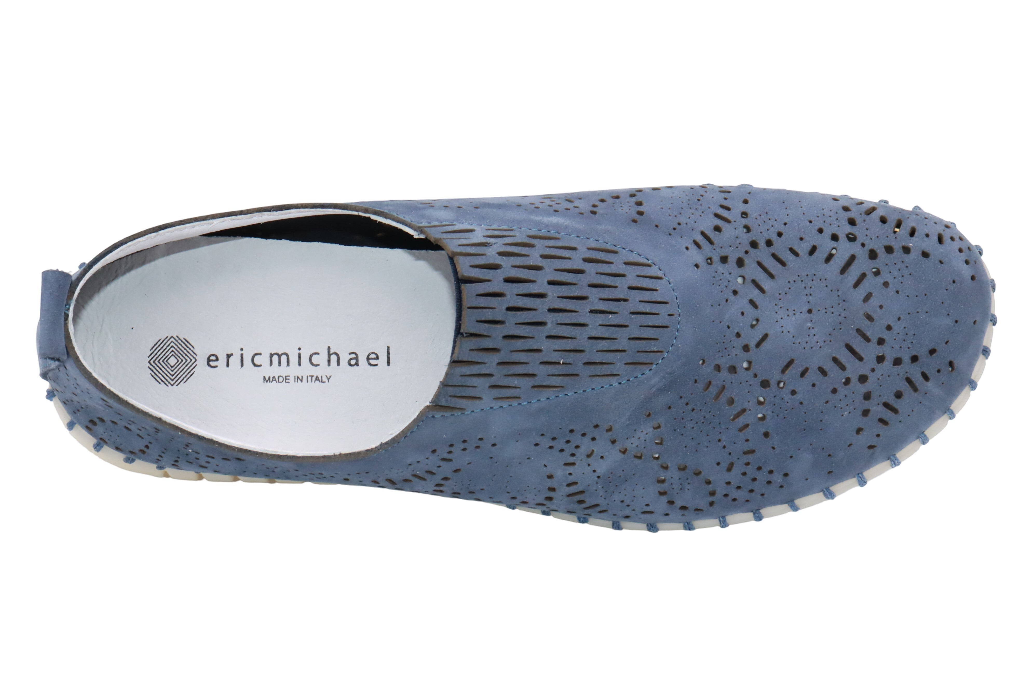 Eric Michael Stella Perforated Leather Slip On