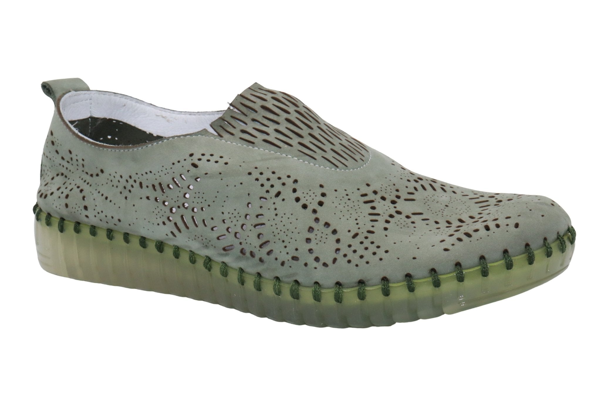 Eric Michael Stella Perforated Leather Slip On