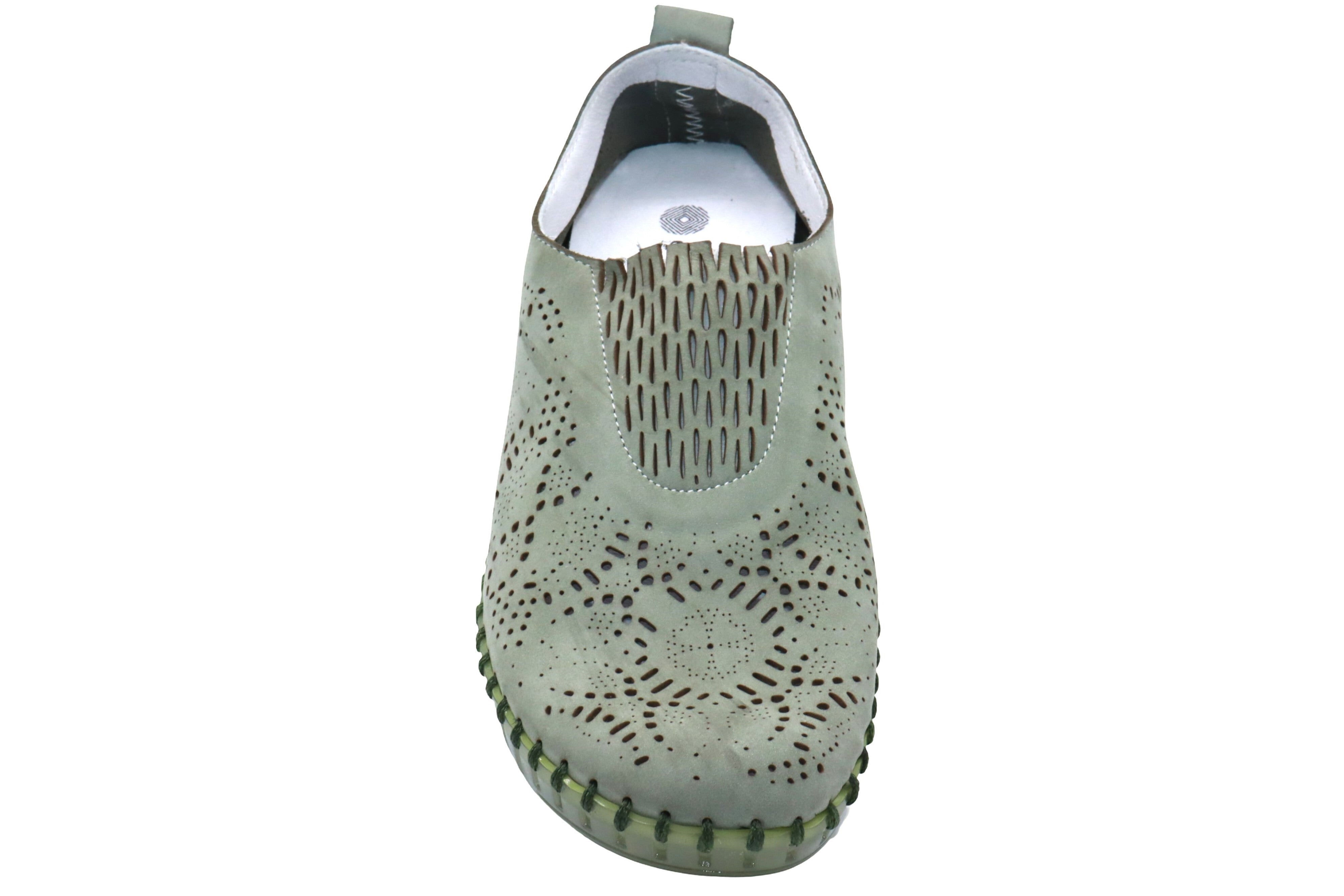 Eric Michael Stella Perforated Leather Slip On