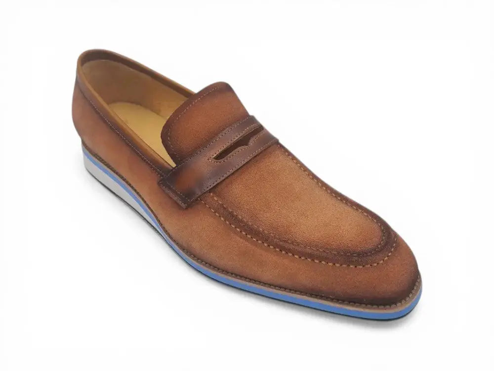 Carrucci Shoes KS Timeless Luxe Elegant Penny Loafer Suede KS550 01S view 17