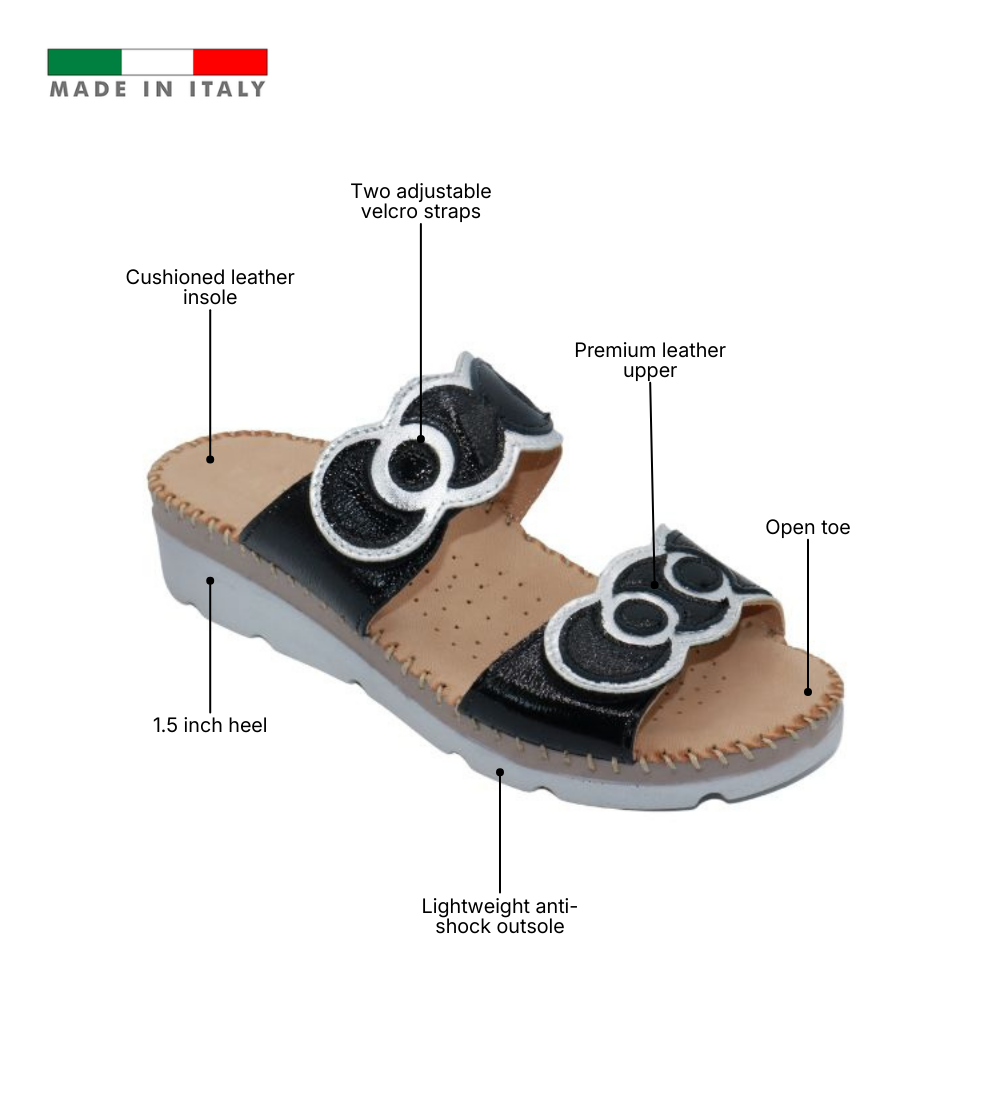Sugar Ring Detail Adjustable Sandal