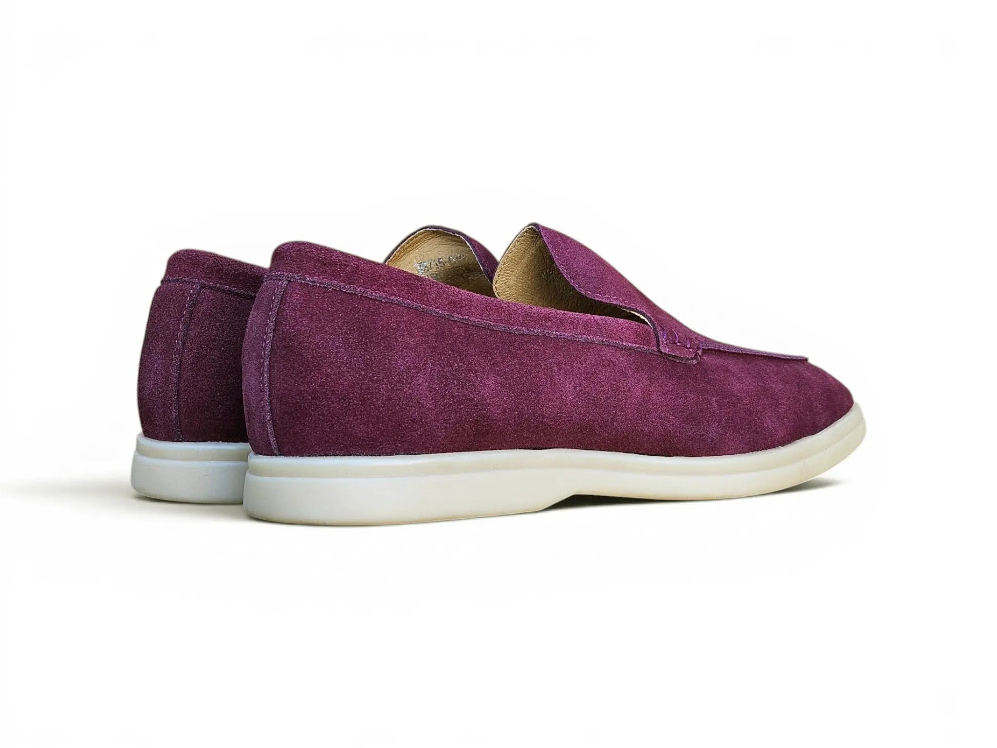 Carrucci Shoes Men's Supple Suede Loafer Slip On Lightweight Cushioned Footbed KS715 01S