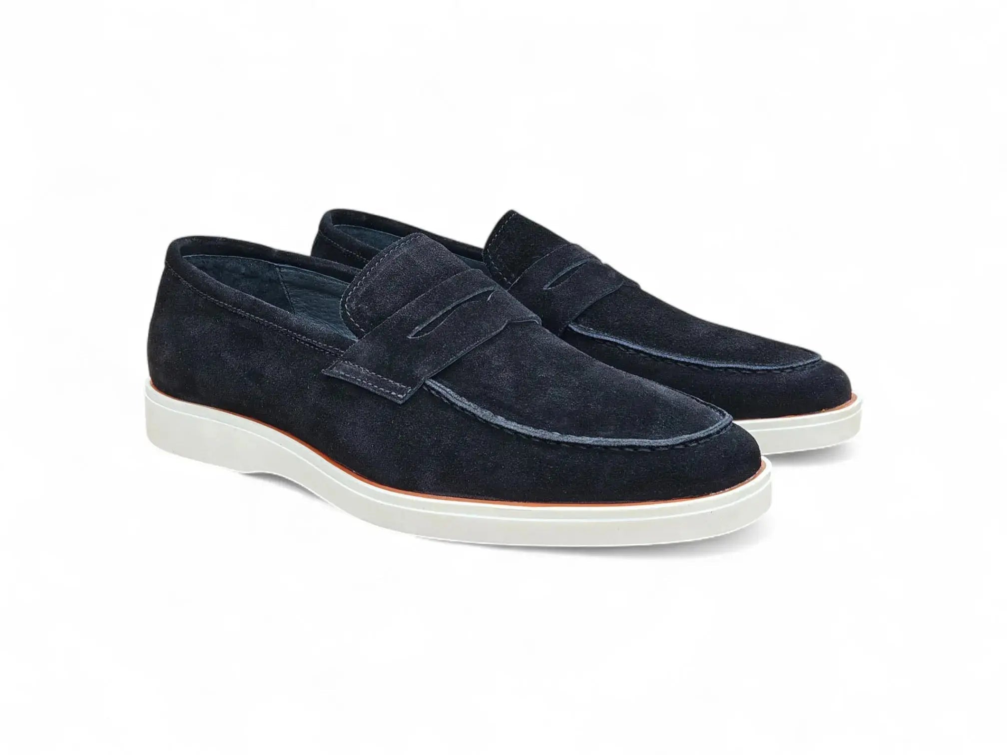 Carrucci Shoes Supple Suede Penny Loafer Sporty Sole Premium KS660 03S view 13