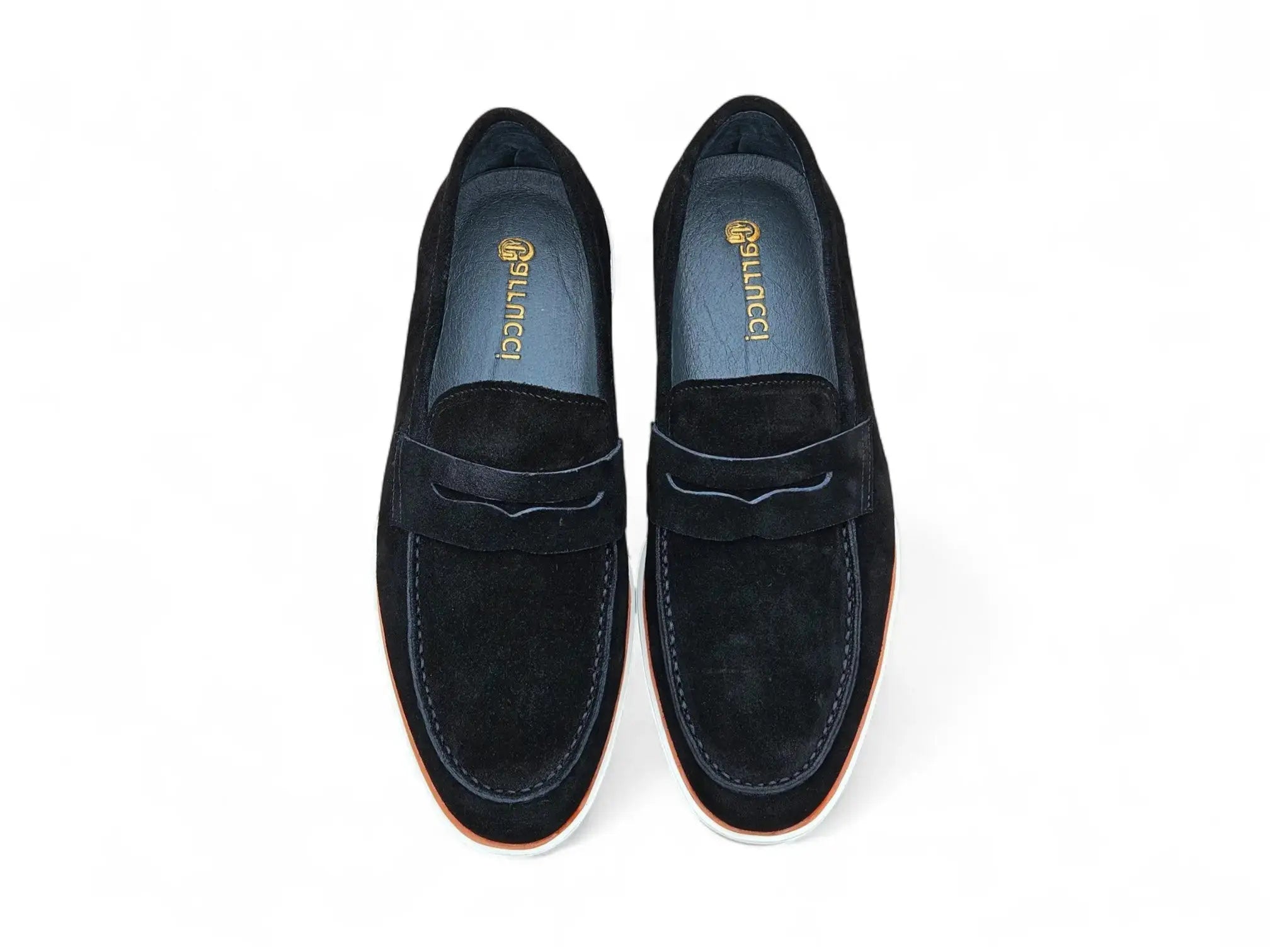 Carrucci Shoes Supple Suede Penny Loafer Sporty Sole Premium KS660 03S view 15