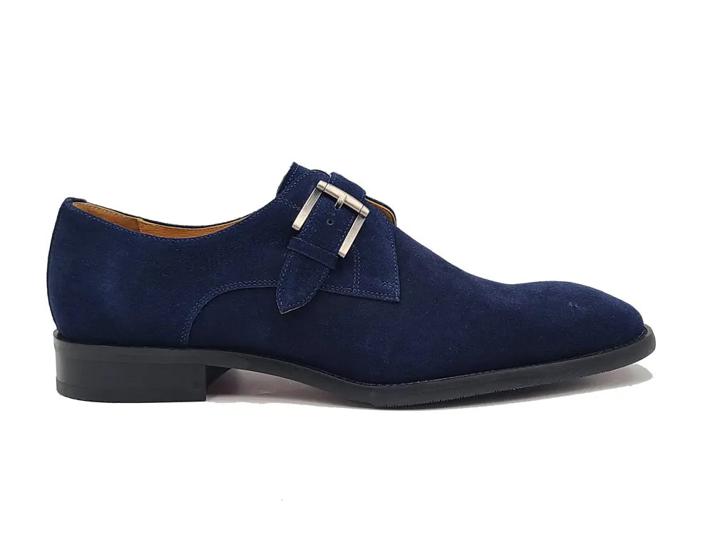 Supple Suede Single Monk Carrucci Shoes Men's