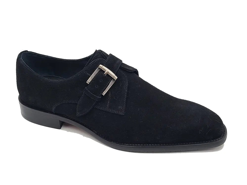 Supple Suede Single Monk Carrucci Shoes Men's