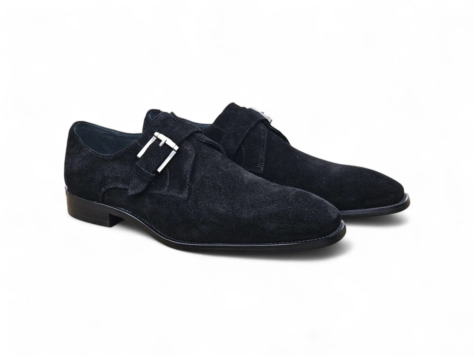 Supple Suede Single Monk Carrucci Shoes Men's