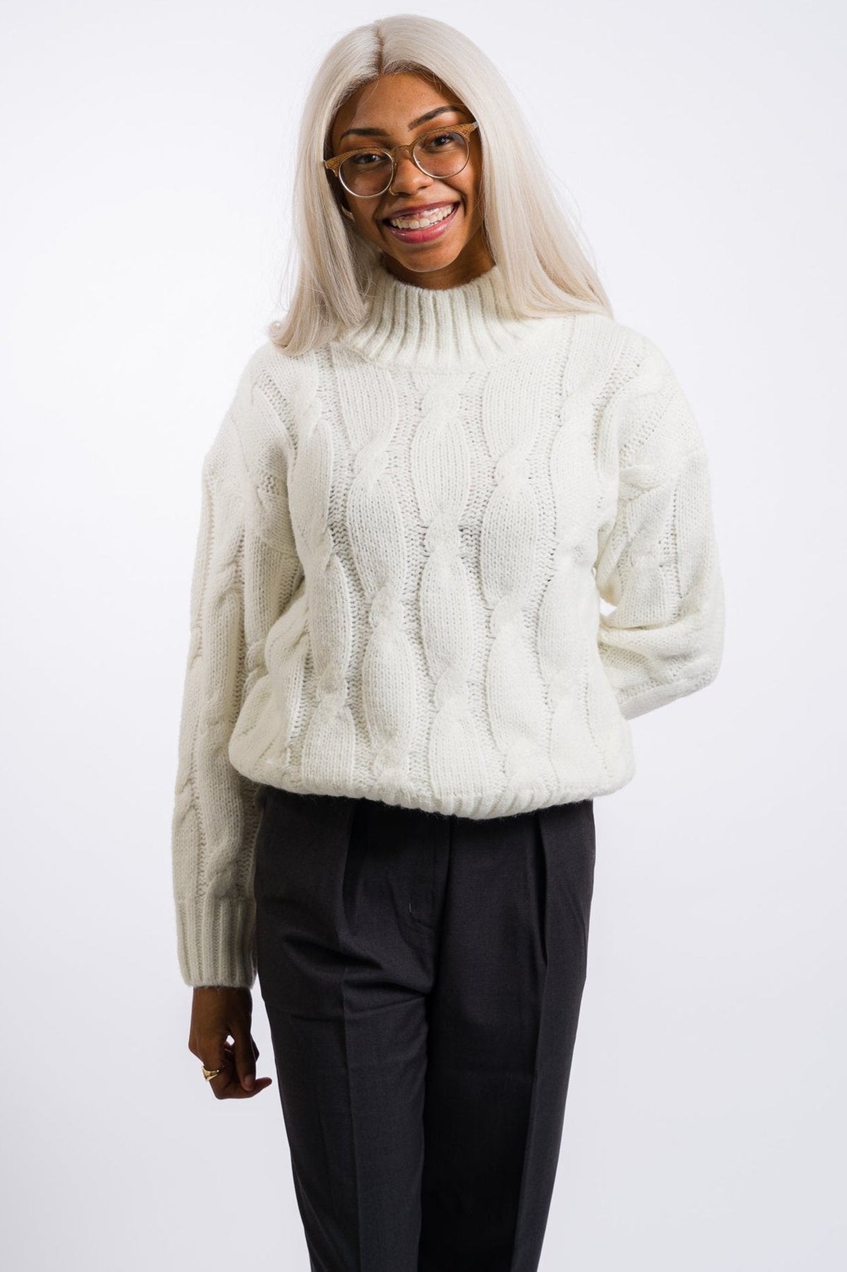 Nia Fiji Knit Sweater - Ivory