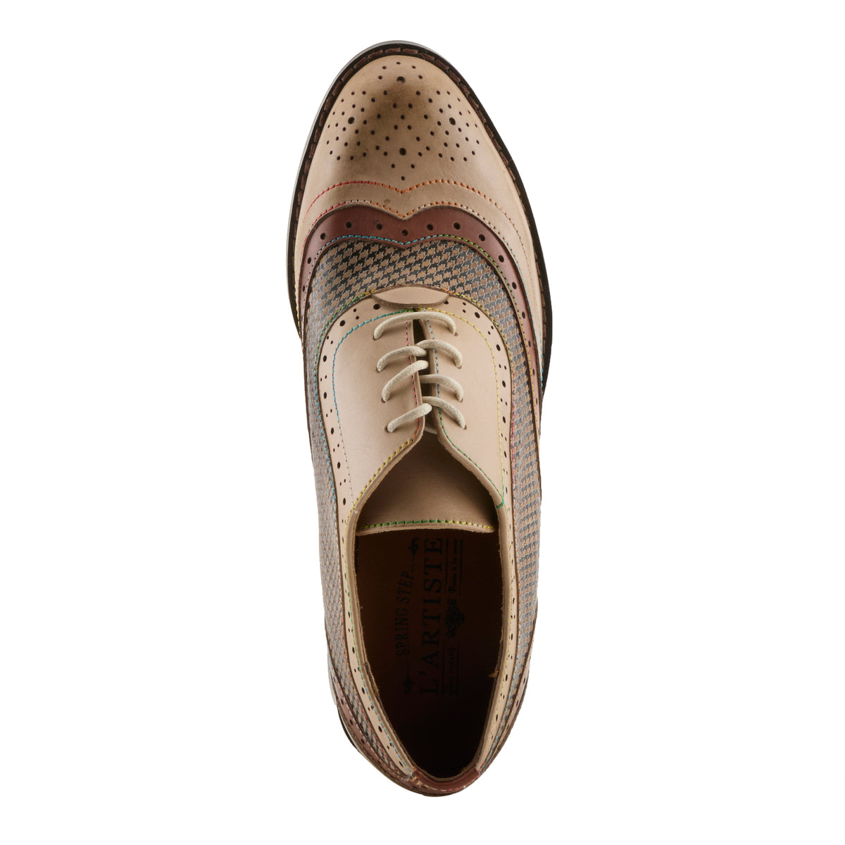 L'Artiste Tapdancer-Check Women's Oxfords — product view 3