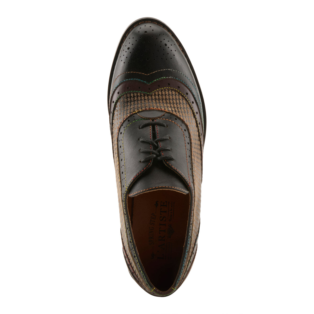 L'Artiste Tapdancer-Check Women's Oxfords — product view 10