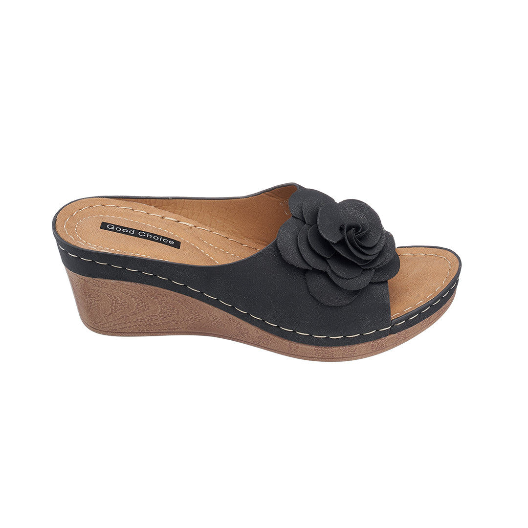 Women's Tokyo Black Wedge Sandals – product view 2
