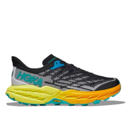HOKA Speedgoat 5 Women's Trail Running Shoes — Black/Evening Primrose