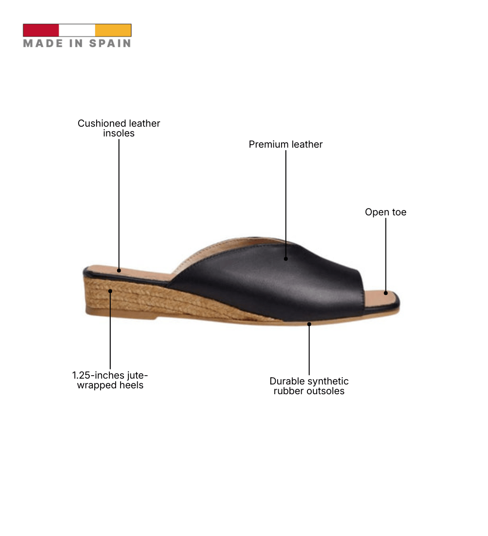 Eric Michael Tamara Minimalist Leather Slide