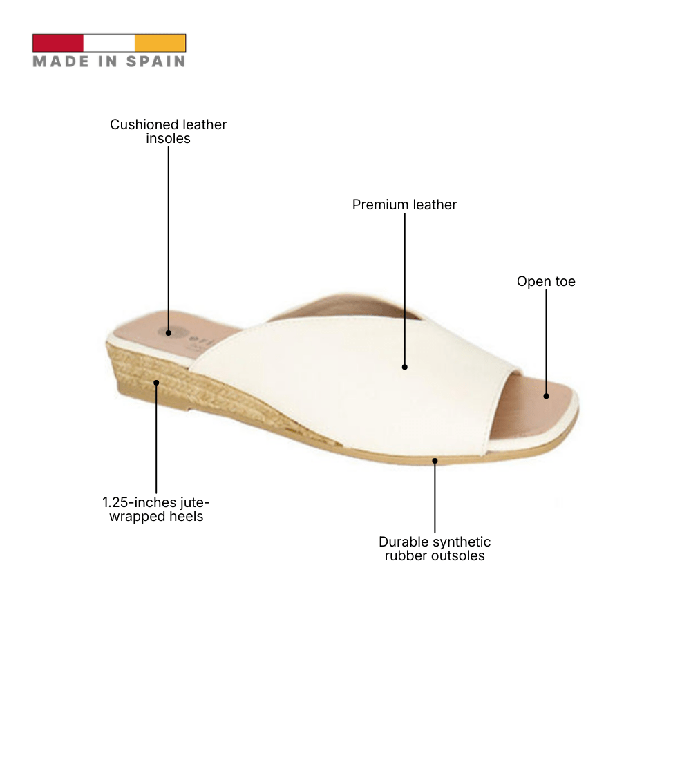 Eric Michael Tamara Minimalist Leather Slide