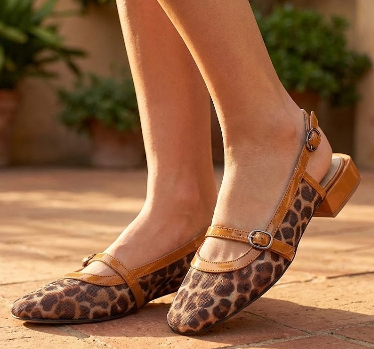Eric Michael Elke Leather Slingback Sandal