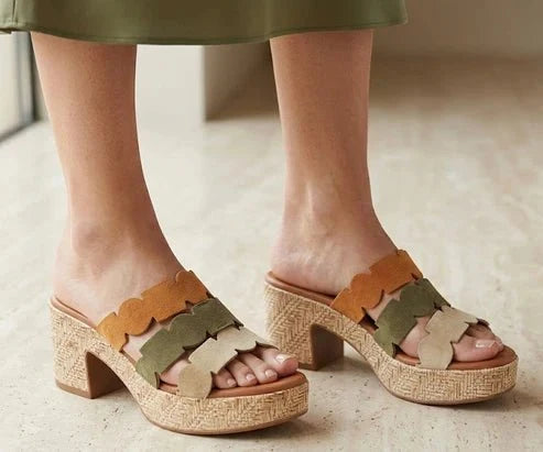 Eric Michael Minka Women’s Suede Platform Sandal