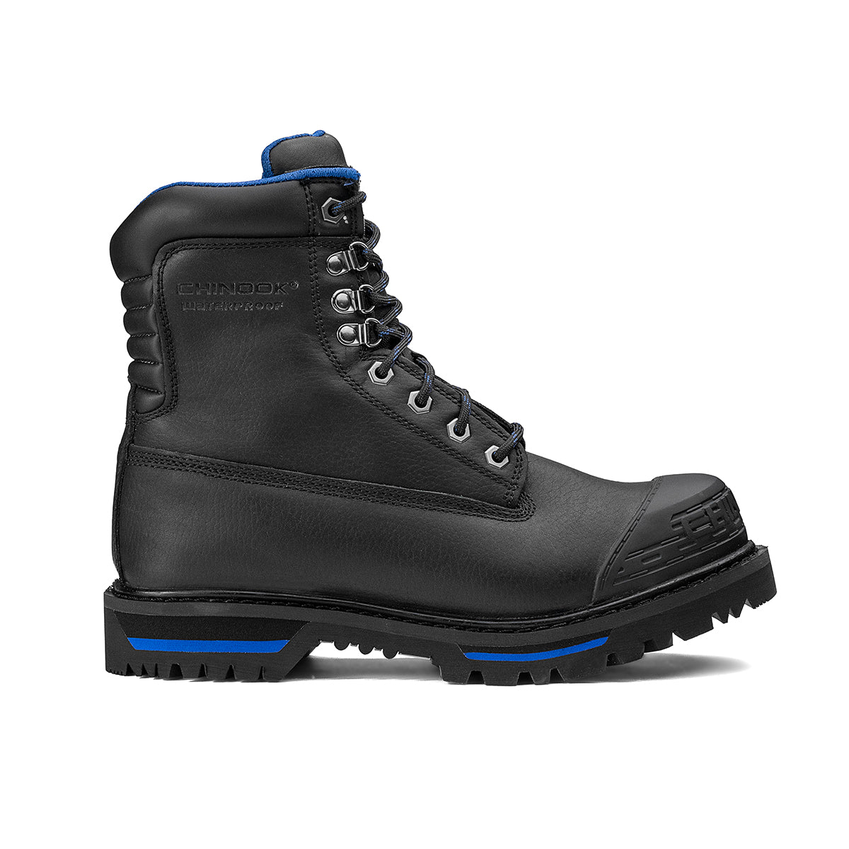 Tarantula 8" Steel Toe Men’s Waterproof Work Boot - Black – product view 6