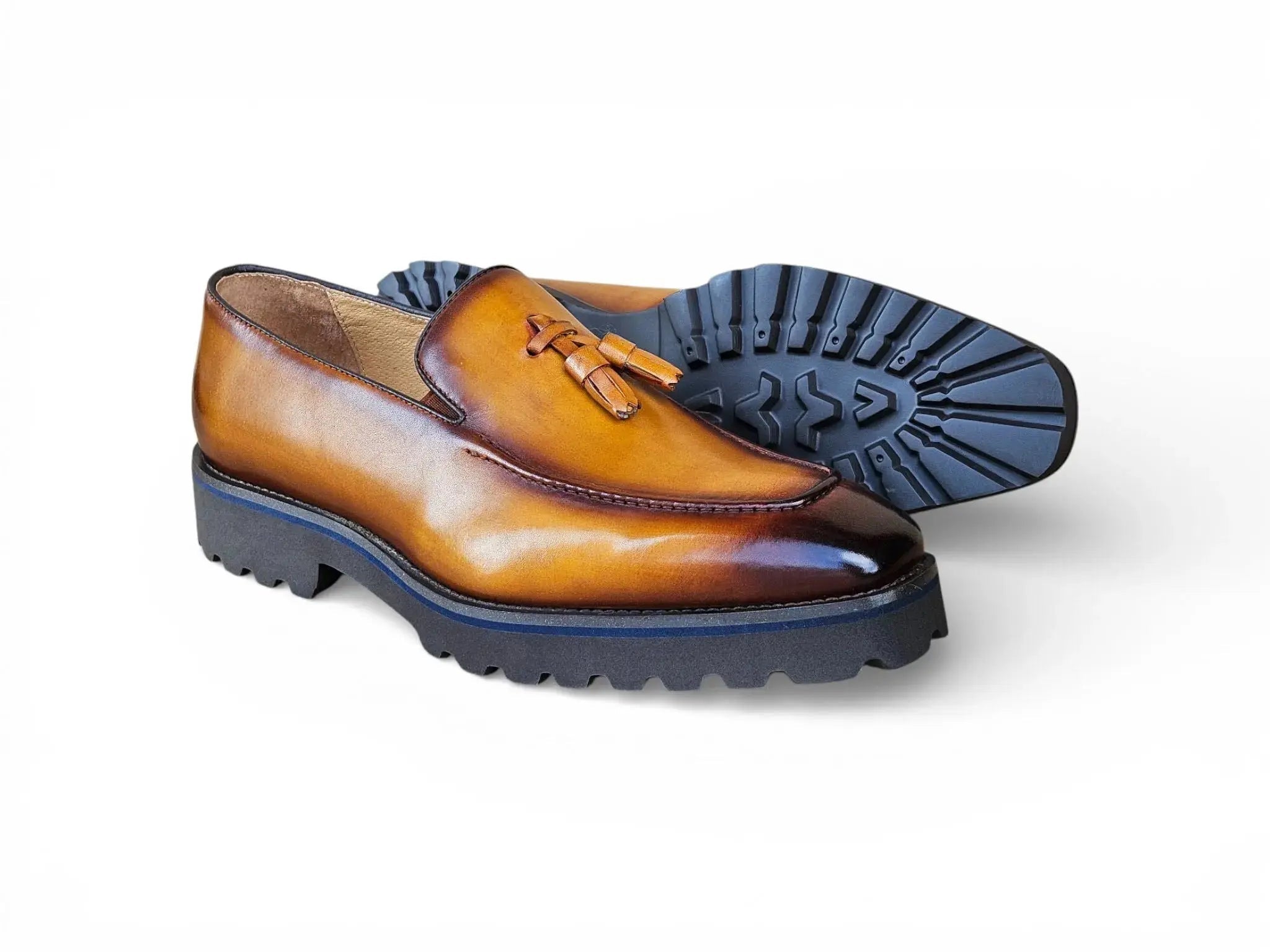 Tassel Loafer in Lug Sole Carrucci Shoes Men's