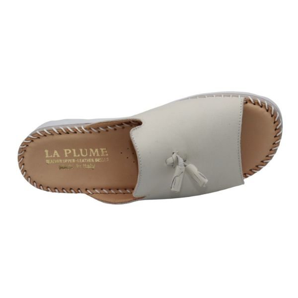 Tassle Leather Whip-Stitched Slide