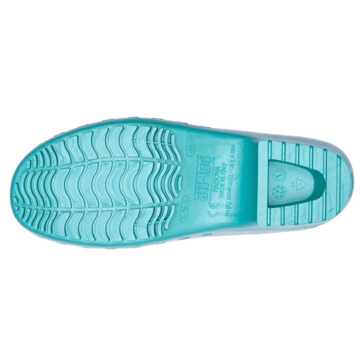 Calzuro Classic With Holes Teal – sole view