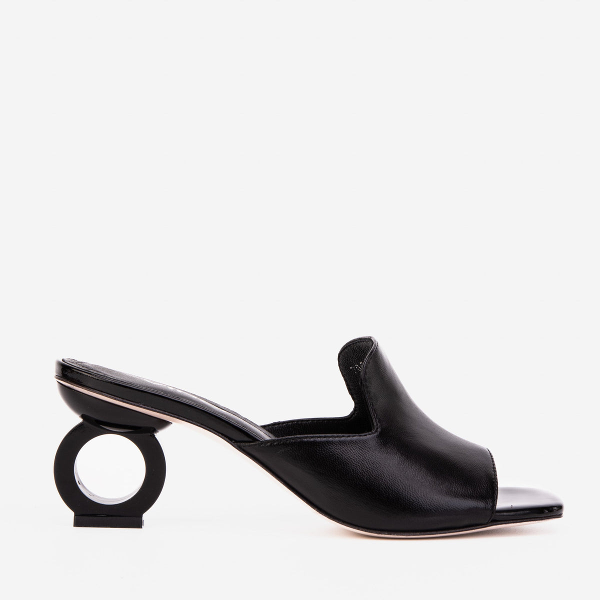 Vinci Leather The Tory Black Leather Women Sandal – product view 1